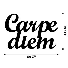 Wallity Carpediem 1 Accesorio Decorativo de Pared Metálico Negro 50 x 38 cm